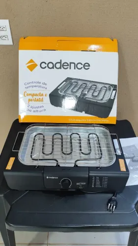 Churrasqueira Elétrica Cadence Grill Menu 2.000W (NOVA - NUNCA USADA)