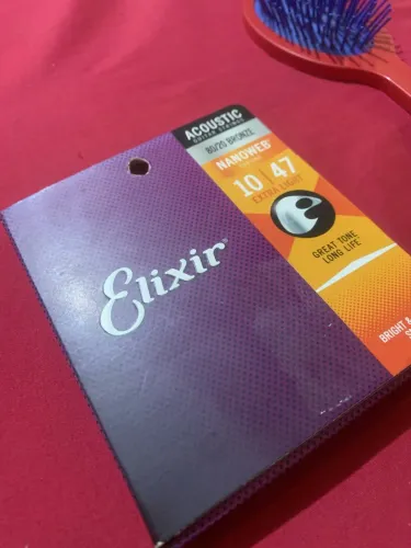 Encordoamento Violão aço 0.10 Elixir