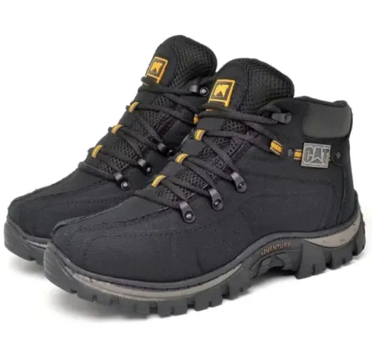 Coturno CAT Bota Adventure Masculina Solado Borracha Lona Reforçada