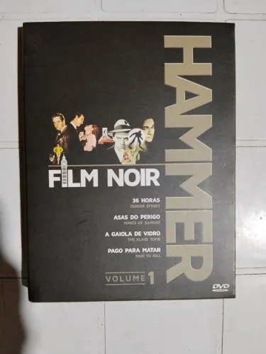 DVD Film Noir Hammer 2 discos 4 filmes 36 HS, Asas do Perigo, a Gaiola de Vidro, Pago para