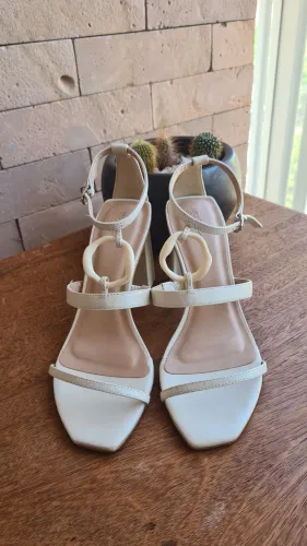Sandália Lez a Lez Off-White - Tam. 36