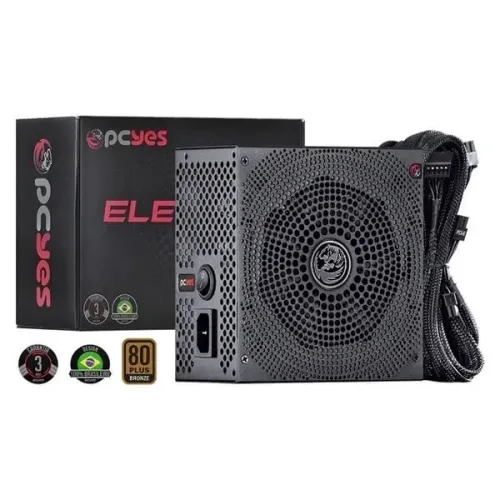 Fonte Gamer Para Pc pcyes electro v2 550w 80 plus bronze elecv2pto550w Instalamos -Coimbra