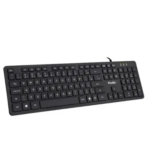 Teclado USB KinGo KG-306 ABNT2 Novo na Caixa (Com Ç)