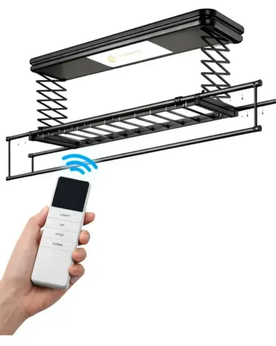 Varal Smart - De Teto Elétrico Com Controle Remoto Até 35 Kg - 110V