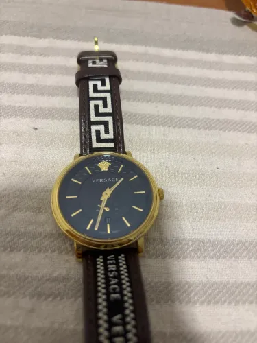 Relógio Versace Masculino Original - Caixa Dourada (Swiss Made)