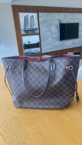 Bolsa Tote Louis Vuitton Neverfull Damier Ebene - original