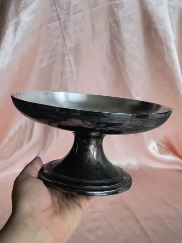 antiga fruteira centro de mesa anos 60 espessurada a prata antigo antiquario decoração lar