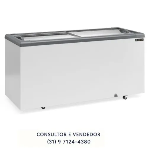 Freezer Horizontal Tampa Cega 500L Gelopar