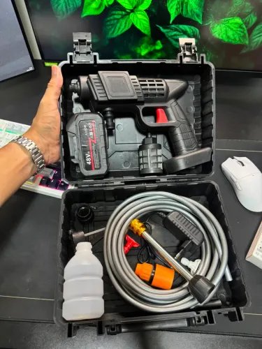 Lavadora alta pressão portátil DUAS BATERIAS