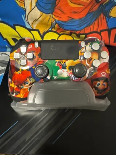 Controle ps4 Mário personalizado com scuf , grip 