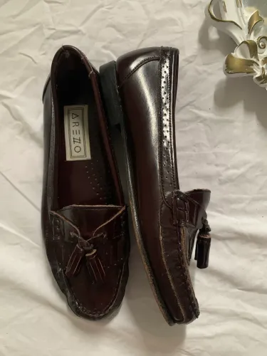 Mocassim Arezzo em vinho vintage 