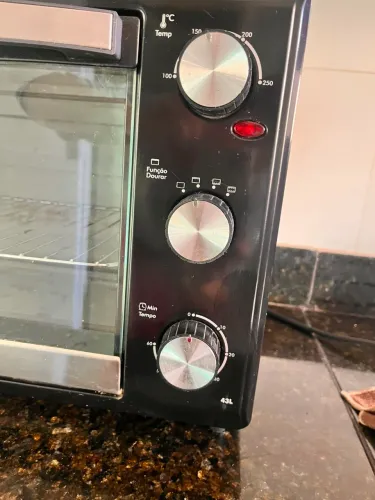 Forno Elétrico Britânia 43L Preto e Inox - Ótimo Estado