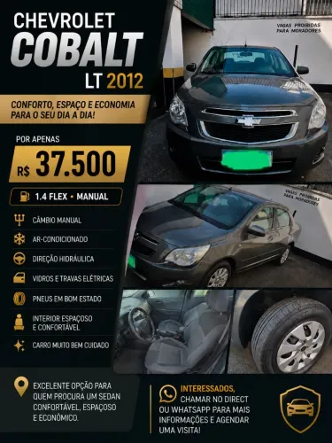 Chevrolet Cobalt LT 1.4 8V Flexpower/econoflex 4P 2012