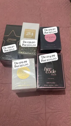 Vendo perfumes novos na caixa e na embalagem nunca usados