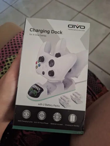 Carregador e bateria portátil de xbox S e X