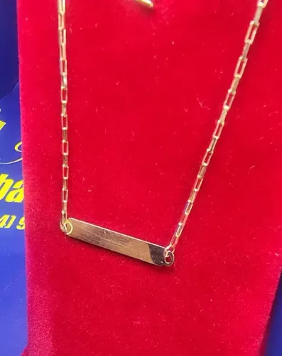 Pulseira Bebê Infantil Ouro 18 Kilates Peso 1.30 Grama 16 Cm