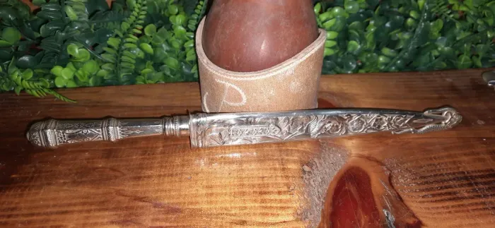 Faca prateada eberle bainha anjos