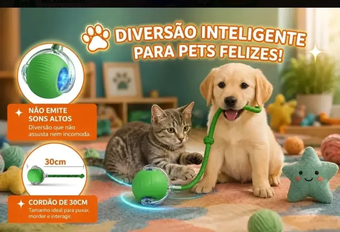 Bola Brinquedo Pet Gato Cachorro Cão