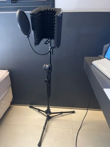 Protetor Acústico Arcano ARC-SK1 + Pedestal Arcano PMV-100-PAC + Pop Filter