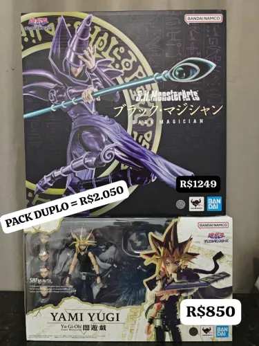 S.h.figuarts Bandai - Yami Yugi + Dark Magician - Novos