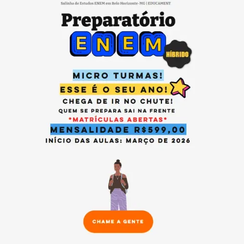 Preparatório para o ENEM (Redação, Física, Química e Matemática)