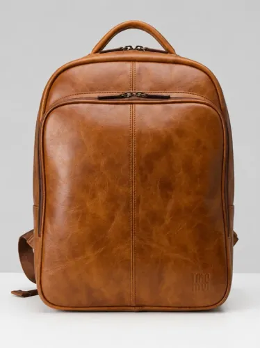 Mochila de Couro Legítimo - cor Marrom
