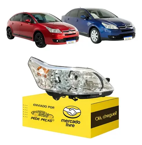 Farol Citroen C4 Pallas 2007 08 09 10 A 2013 Foco Duplo Ld Direito/passageiro