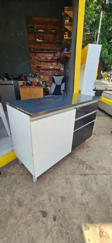 balcão aço itatiaia com tampo 1.20cm ( ENTREGA GRÁTIS )