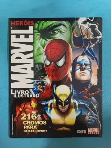 Álbum Heróis Marvel completo 