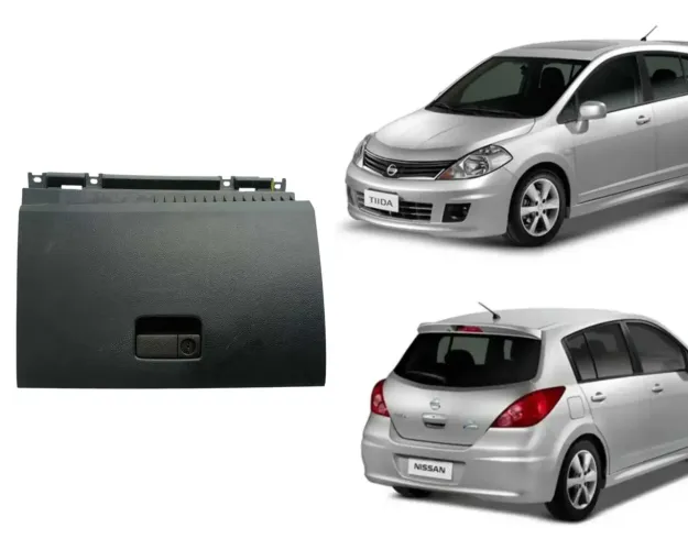 TAMPA CAIXA AMORTECEDOR PORTA LUVA NISSAN TIIDA 2008 A 2012