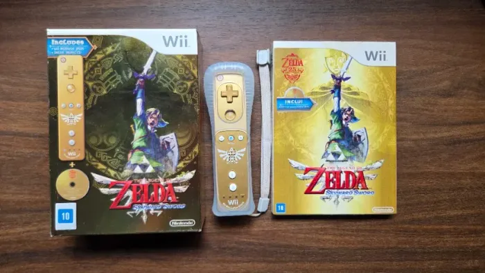 Zelda Skyward Sword (Wii, completo, original americano)