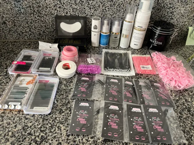 Kit Completo Extensão de Cílios Lash Designer + Mimos