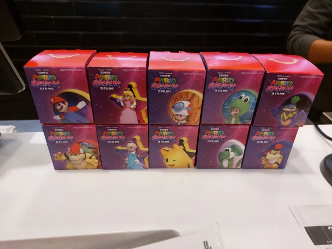 Super Mário Galaxy-O Filme 10 bonecos