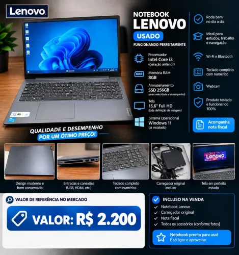 NOTEBOOK LENOVO USADO