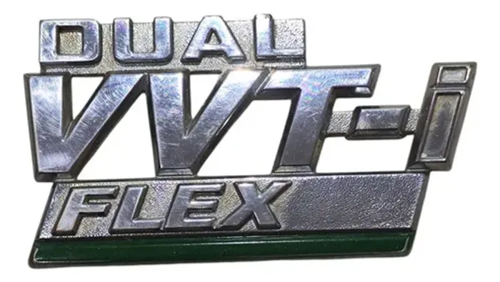 Emblema Flex Toyota Corolla 2009 A 2014 Preto