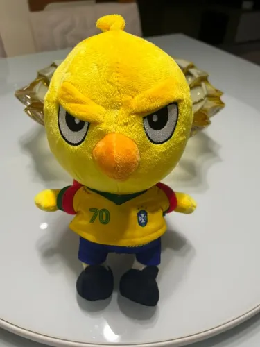 Canarinho Ifood Pelúcia Copa 1970 Com Mochila