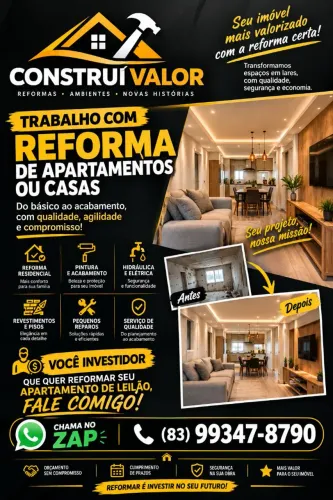 Reformas de Apartamentos e Casas Em Geral