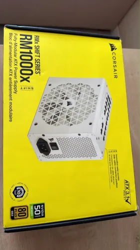 Fonte Corsair RM1000x SHIFT White 1000W ATX 3.1 | PCIe 5.1 | 80 Plus Gold