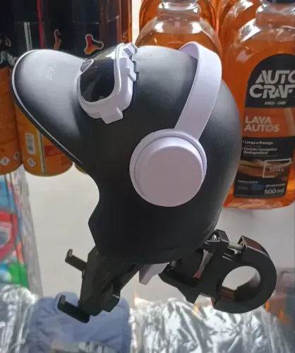 Suporte de Celular para Moto com Chapéu de Proteção 