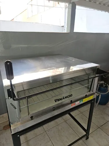 Forno A Gás Industrial Roma De Aço Inox Firi110 Com Grelha Venâncio