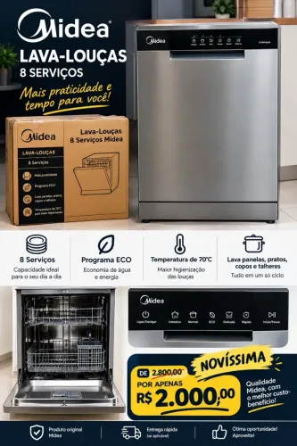 Lava Louça 8 serviço nunca usada