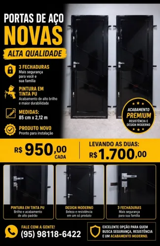 Portas de aço novas de alta qualidade