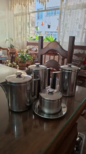 Jogo de chá e café em inox