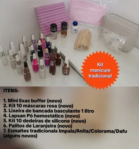 Itens para manicure tradicional