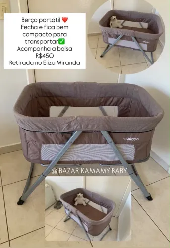 Berço Portátil KIDDO já higienizado com entrega