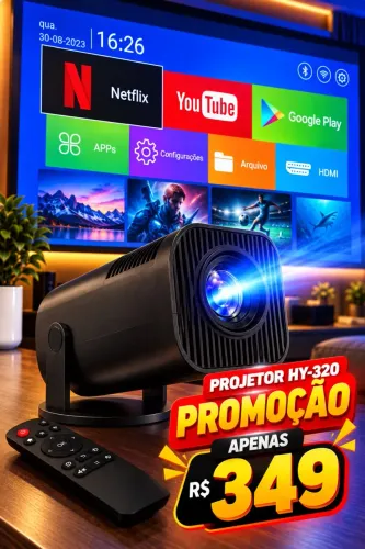 PROJETOR TV NOVOS ENTREGAMOS COM GARANTIA