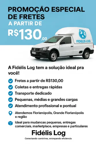 Fretes e Entregas a partir de R$130 | Fidélis Log