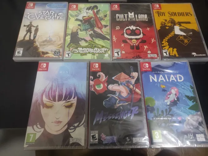 Jogos de Nintendo Switch lacrados