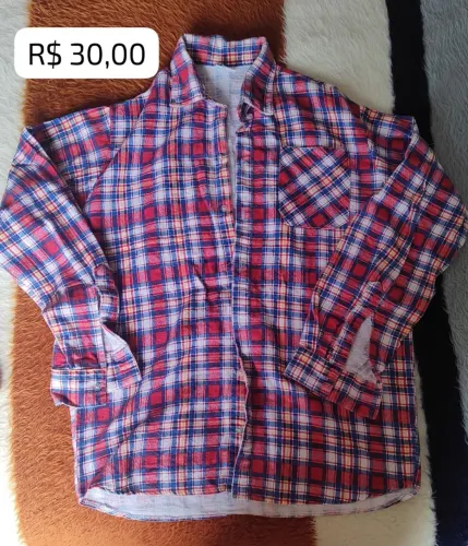 Camisa xadrez G masculino adulto