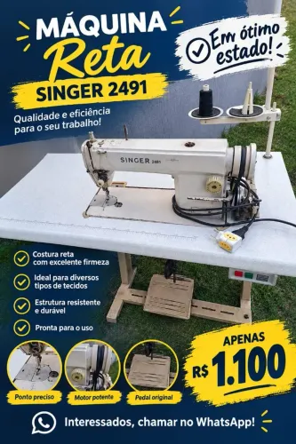 Maquina de costura profissional reta